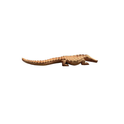 Wooden crocodile, Hand carved crocodile